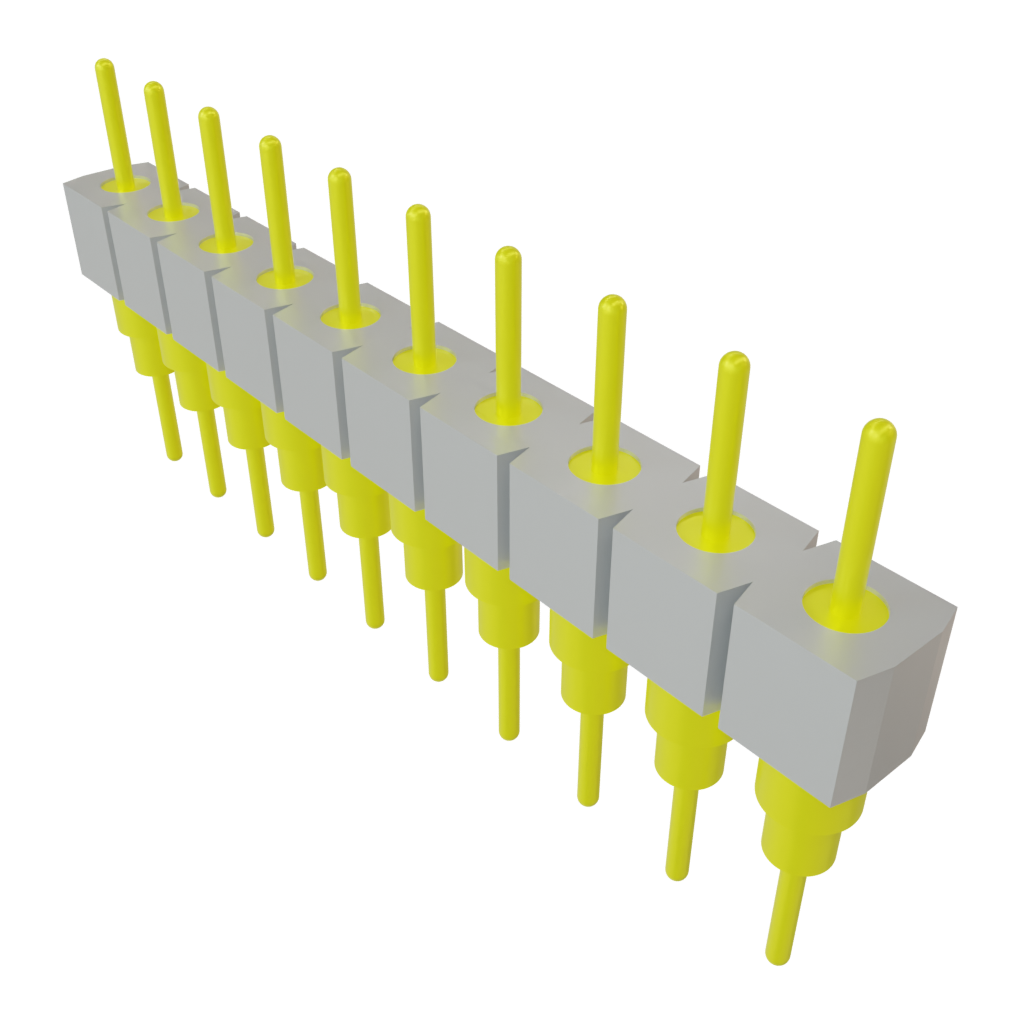 Samtec-BBS-110-T-A Cabezales del conector y receptáculos PCB Conn Unshrouded Header HDR 10 POS 2.54mm Solder ST Top Entry Thru-Hole Tube