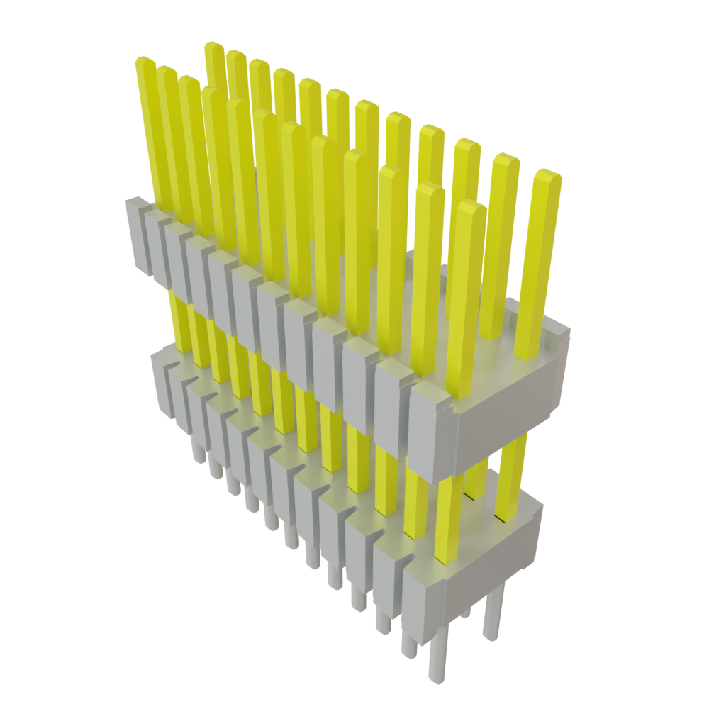 Samtec-DWM-12-57-S-D-350 Embases de raccordement et réceptacles PCB Conn Board Stacker HDR 24 POS 1.27mm Solder ST Thru-Hole Tube
