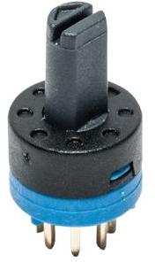 Littelfuse-RM107772BCB Interruptor giratorio Switch Rotary N.O./N.C. SP7T 7 Flatted Screwdriver Slot PC Pins 0.5A 48VDC