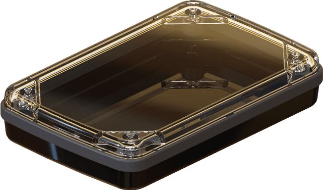 Serpac Electronic Enclosures-CX63D-CLBK-A-GM Boîtes, boîtiers et supports Black Polycarbonate Waterproof Pocket Enclosure with Gun Metal Seal	 <h4><strong>CALIFORNIA&nbsp;PROPOSITION</strong> ⚠️<strong>65&nbsp;WARNING</strong>⚠️</h4>