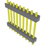 Conn Board Stacker HDR 9 POS 2.54mm Solder ST Top Entry Thru-Hole Bulk