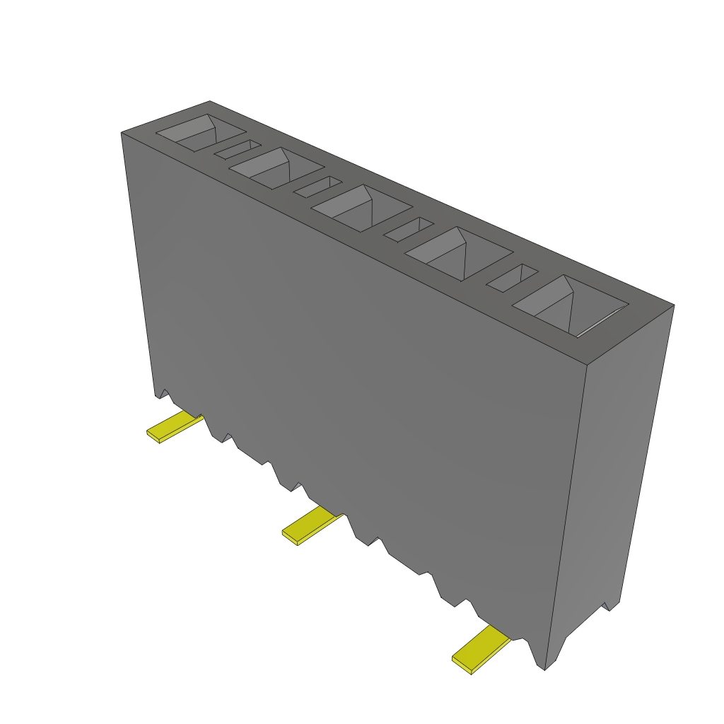 Samtec-SSM-105-S-DV-P Steckverbinderleisten und Leiterplattenbuchsen Conn Socket Strip SKT 10 POS 2.54mm Solder ST Top Entry SMD Tube