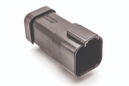 Amphenol-AT04-6P-EC01BLK Connector Discrete Wire Housing Conn Housing RCP 6 POS Crimp ST Cable Mount Black