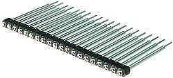 Assmann WSW components, Inc-AW 126-05/Z-T Cabezales del conector y receptáculos PCB Conn SIP Socket Strip SKT 5 POS 2.54mm Solder ST Thru-Hole