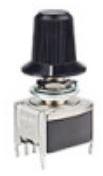 NKK Switches-MR-B22B4 Switch Rotary Switch Rotary ON None ON DPDT 2 Flatted Shaft PC Pins 0.1A 28VAC 28VDC 0.4VA