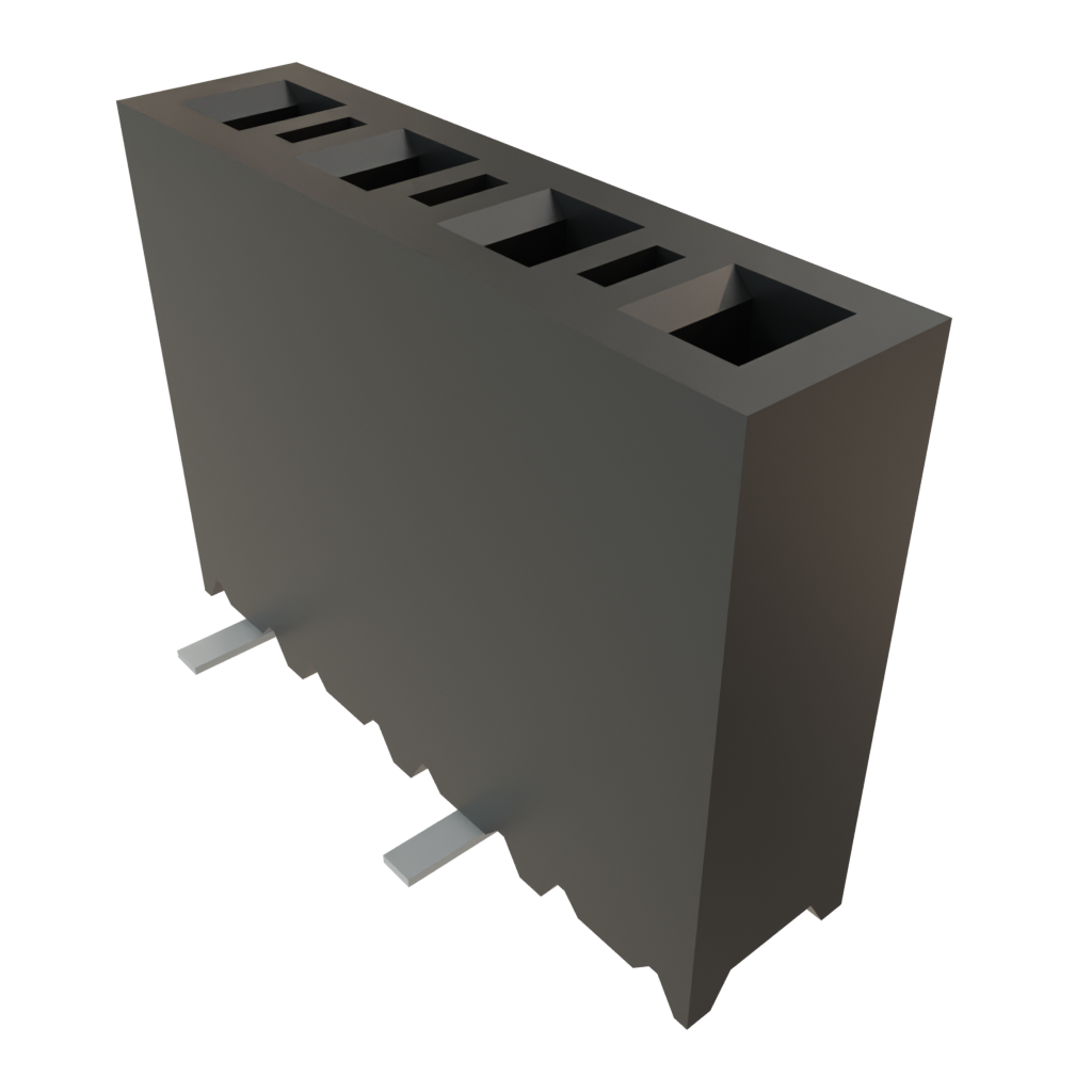 Samtec-SSM-104-L-SV-BE Connector Headers and PCB Receptacles Conn Socket Strip SKT 4 POS 2.54mm Solder ST Bottom Entry SMD Tube
