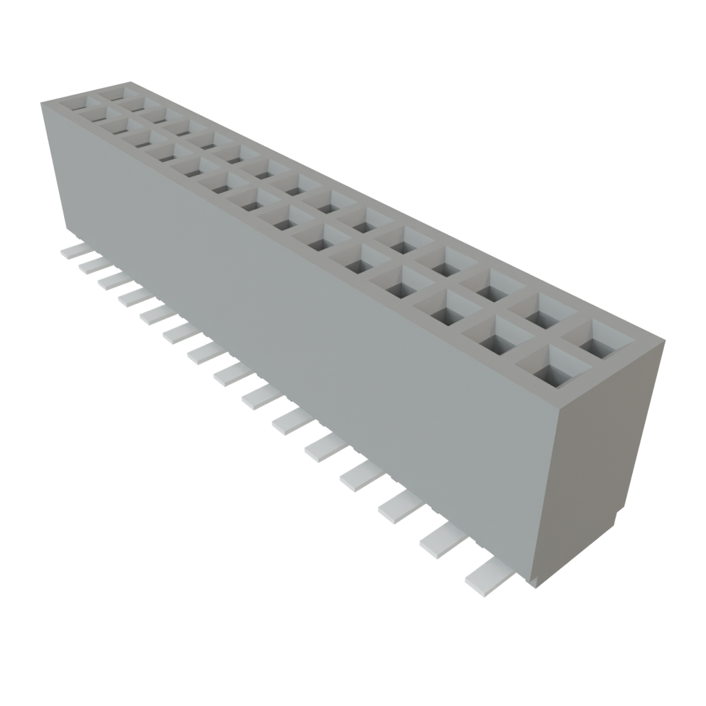 Samtec-SFMC-115-02-L-D Connector Headers and PCB Receptacles Conn Socket Strip SKT 30 POS 1.27mm Solder ST Top Entry SMD TIGER EYE™ Tube