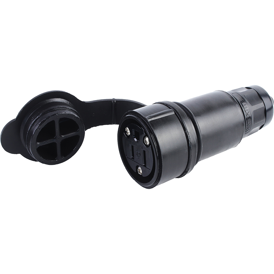 Molex-15W47BLK Connector Power Conn Power RCP 2Power/1Ground POS ST Cable Mount 3 Terminal 1 Port Watertite®