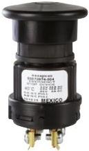 Honeywell-50070974-004-01 Arresto di emergenza dell'interruttore Switch Emergency Stop N.O./N.C. DPST Mushroom Button 20A 48VDC Screw Panel Mount