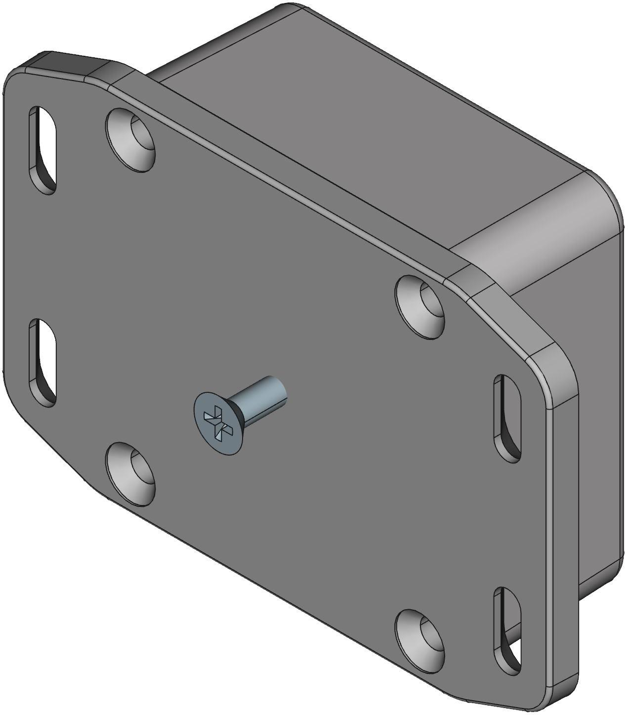 Hammond Manufacturing-1590WLLBFL  Natural Die Cast Aluminum Flange Mount Watertight Enclosure