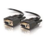 1ft DB9 F/F Serial RS232 Cable - Black