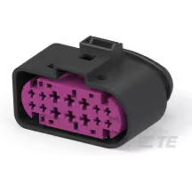 TE Connectivity-1719105-1 Gaine de câblage de raccordement discret Conn Housing RCP 14 POS Crimp ST Cable Mount Violet Box