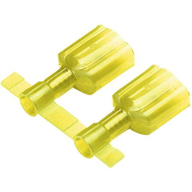 Panduit-DNF10-250FIMB-K Steckverbinderanschlüsse Quick Disconnect Terminal 10-12AWG Copper Yellow M 24.4mm Nickel T/R