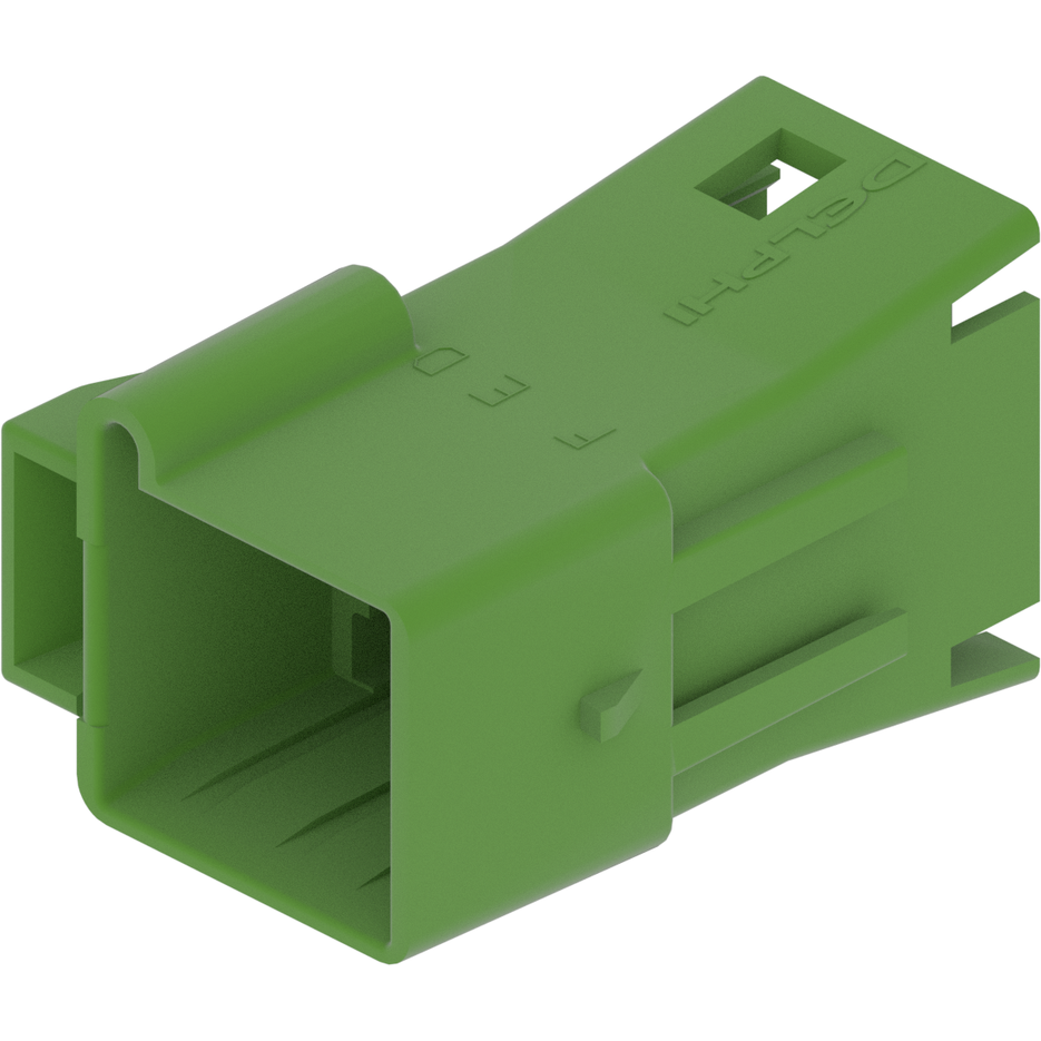 Delphi-12089745 Einzeladersteckverbinder, Gehäuse Conn Housing PL 6 POS Crimp ST Cable Mount Light Green