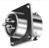 Amphenol-62IN12E106P Connector Circular Conn Circular PIN 6 POS Crimp ST Box Mount 6 Terminal 1 Port