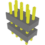 Conn Board Stacker HDR 8 POS 2.54mm Solder ST Top Entry Thru-Hole Bulk