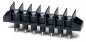 Eaton-A48130704 Bloques terminales del conector Conn Barrier Strip 7 POS 14.27mm Solder ST Panel Mount 35A