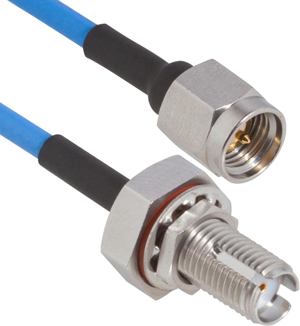 Amphenol-7029-3409 Kabelbaugruppen Koaxial Cable Assembly 0.085 T-FLEX 405 0.152m SMA to SMA F-M Bag