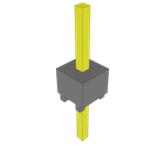 Conn Unshrouded Header HDR 1 POS Solder ST Top Entry Thru-Hole Bulk