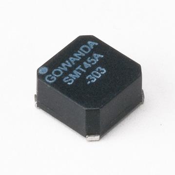 Gowanda Electronics-SMT45A-801LF Montaje superficial de inductores Inductor Power Toroid 8uH/32uH 25% 100KHz 5.49A/2.74A 0.013Ohm/0.0502Ohm DCR T/R