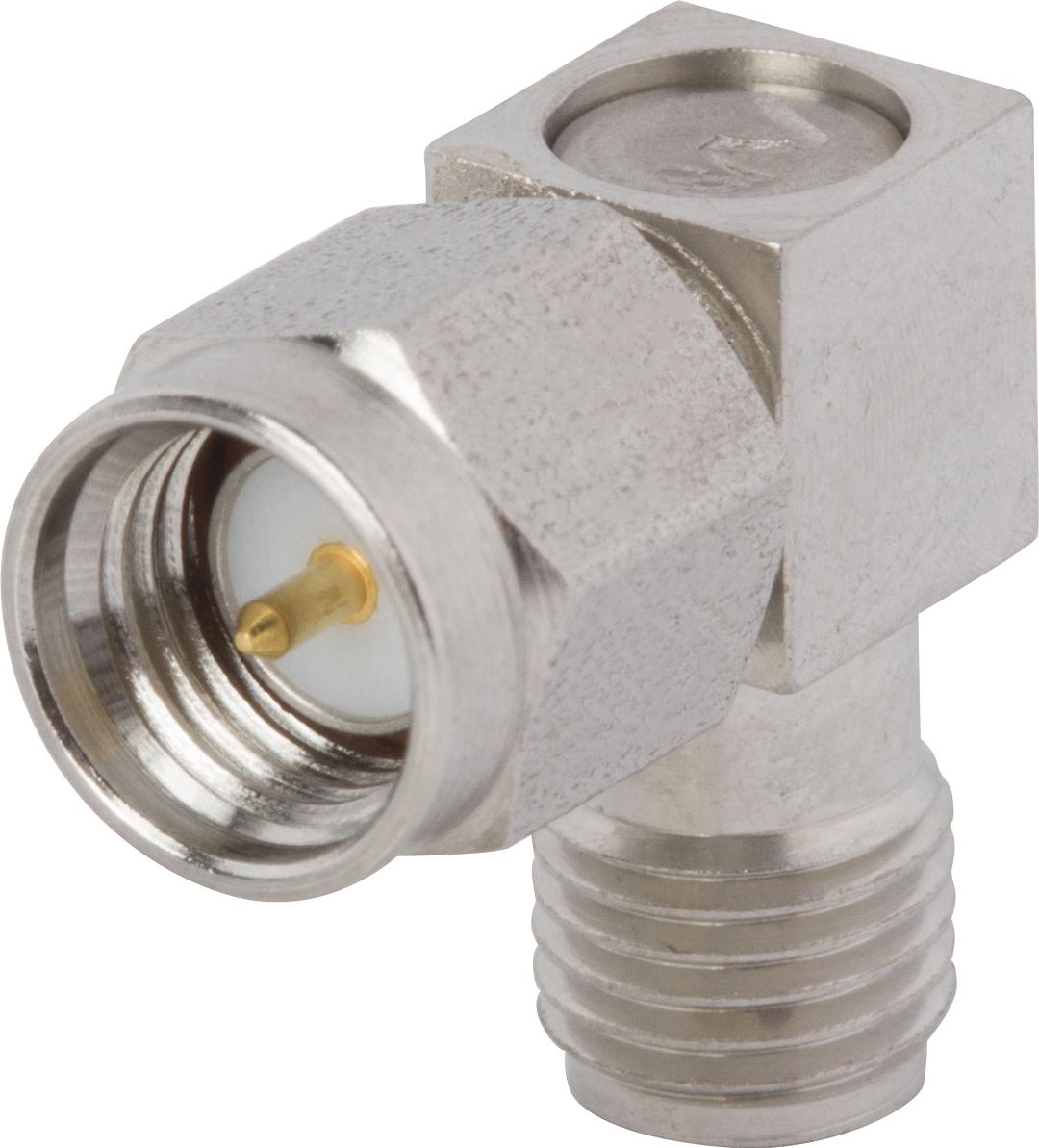 Amphenol SV Microwave-SF2994-6001 RF-Steckverbinder Conn SMA Adapter 0Hz to 12.4GHz 50Ohm RA F/PL Gold Over Nickel Tray