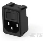 Power Entry Module EMI/RFI Filtered M 3 POS 250VACVAC 10A/Contact Switch ST 1 Port