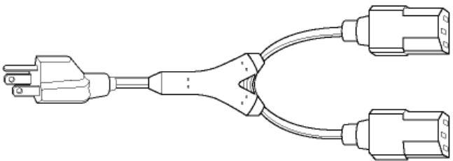 Volex-17273A 10 B1 Cable Assembly AC Power Cable Assembly 3.048m NEMA 5-15P to 2C13 3 to 3 POS F-M 18AWG