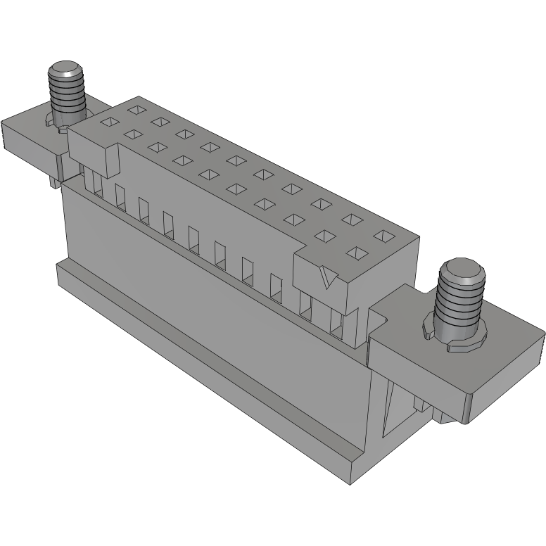 Samtec-ISD2-10-D-S Connector Discrete Wire Housing Conn Housing RCP 20 POS 2mm Crimp ST Cable Mount Black Tube