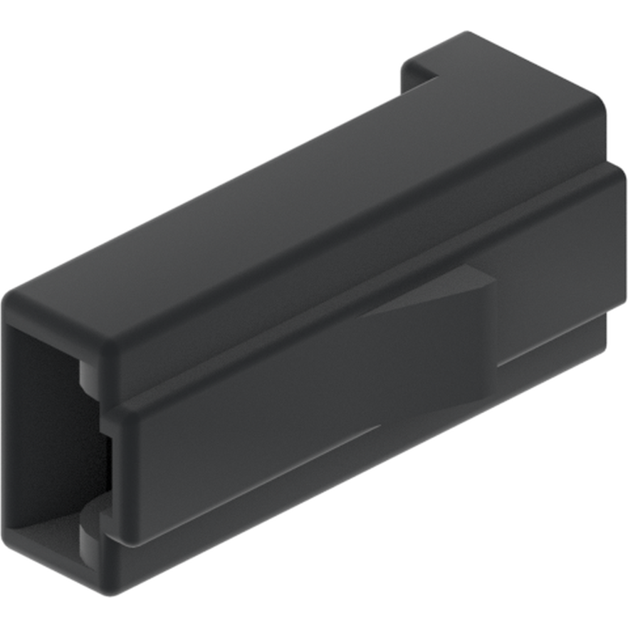 Delphi-10737785 Carcaza de cables discretos de conector 1 Way Black 0.9 Unsealed Female Connector