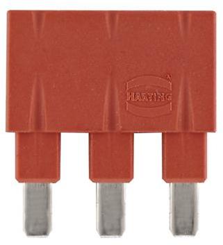 HARTING-09330009831 Steckverbinderbrücken und Shunts Conn Plug-In Jumper M 3 POS 6.7mm ST