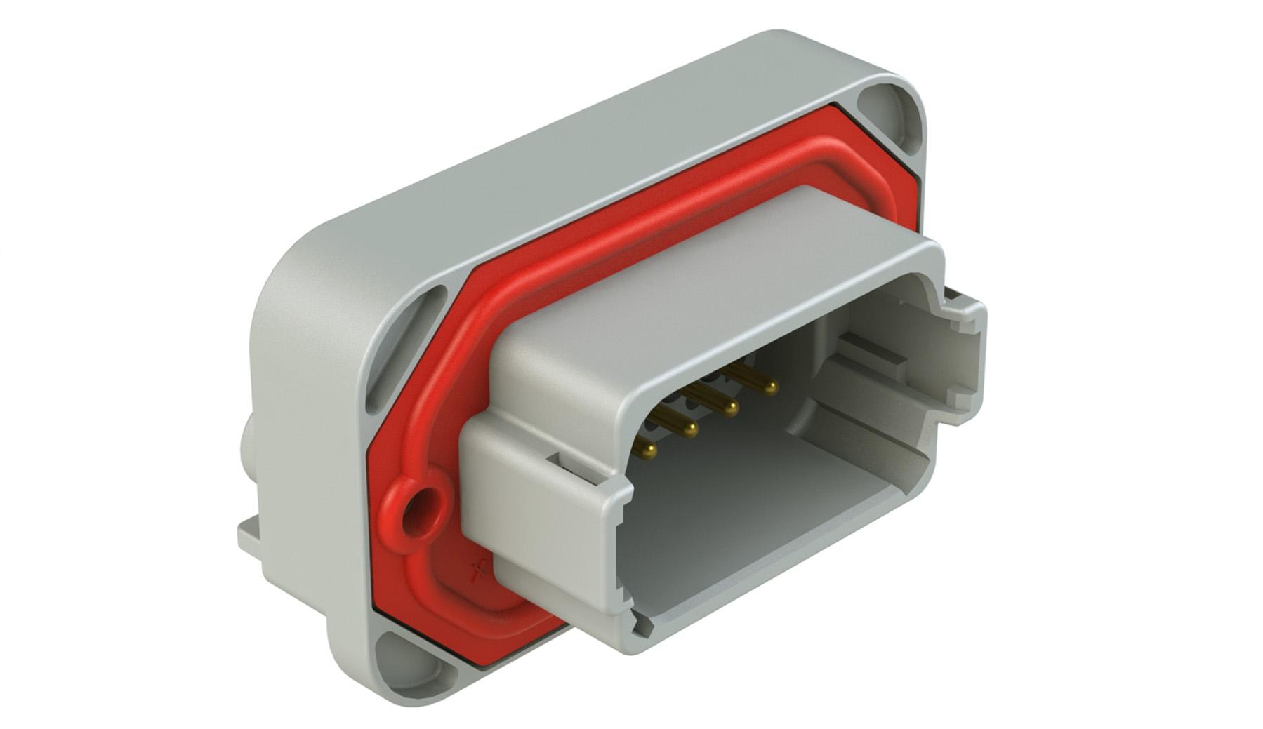 Amphenol-AT13-12PA-BM01 Cabezales del conector y receptáculos PCB Conn Wire to Board HDR 12 POS 4.4mm Solder RA Side Entry Thru-Hole Tray