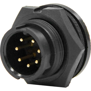 Switchcraft-7281-7PG-300 Steckverbinder, rund Conn Circular PIN 7 POS Solder ST Thru-Hole 7 Terminal 1 Port Maxi-Con-X® Bulk