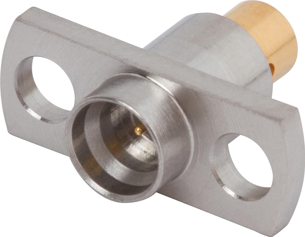 Amphenol SV Microwave-SF1211-6022 RF-Steckverbinder Conn SMP 0Hz to 40GHz 50Ohm Solder ST Flange Mount M Gold Over Nickel Tray