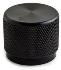 Kilo International-OEJNI-63-2-5 Control Knobs Control Knob, Knurl/Round Black