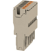 Weidmuller-2540500000 Steckverbinder, Klemmenblöcke Plug, 4 mm2, 690 V, 32 A, dark beige