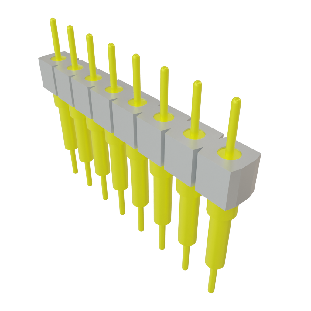 Samtec-BBS-108-G-B Cabezales del conector y receptáculos PCB Conn Unshrouded Header HDR 8 POS 2.54mm Solder ST Top Entry Thru-Hole Tube