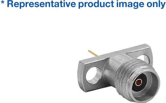 Bulgin Components PLC-RF292A2JEGES RF-Steckverbinder 2.92mm Series Pin With Extended, 2 Hole Flange