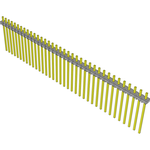 Conn Unshrouded Header HDR 36 POS 2.54mm Solder ST Top Entry Thru-Hole Bulk