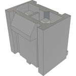 Conn Wire to Board HDR 2Power POS 4.19mm Solder RA Side Entry Thru-Hole Power Mate® Tube
