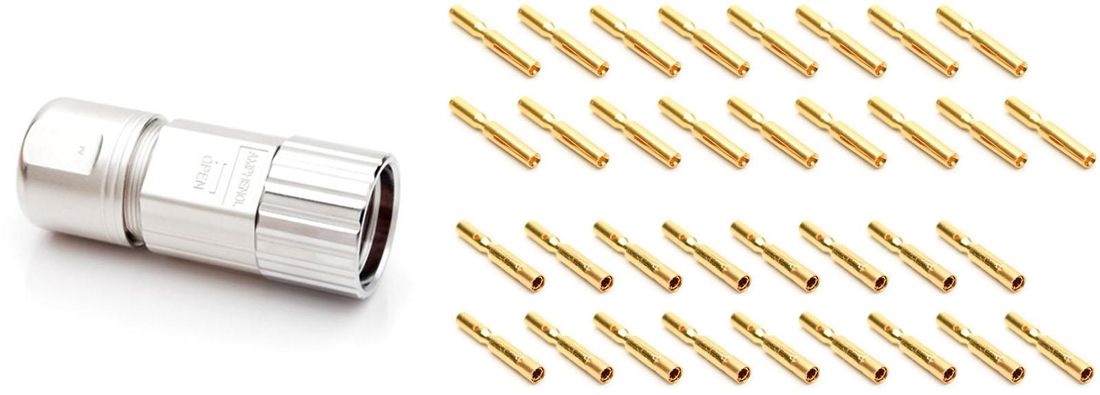 Amphenol-MA7CAP1700S-S1-KIT Connector Circular Conn M23 Circular SKT 17 POS Crimp ST Flange Mount 17 Terminal 1 Port Box