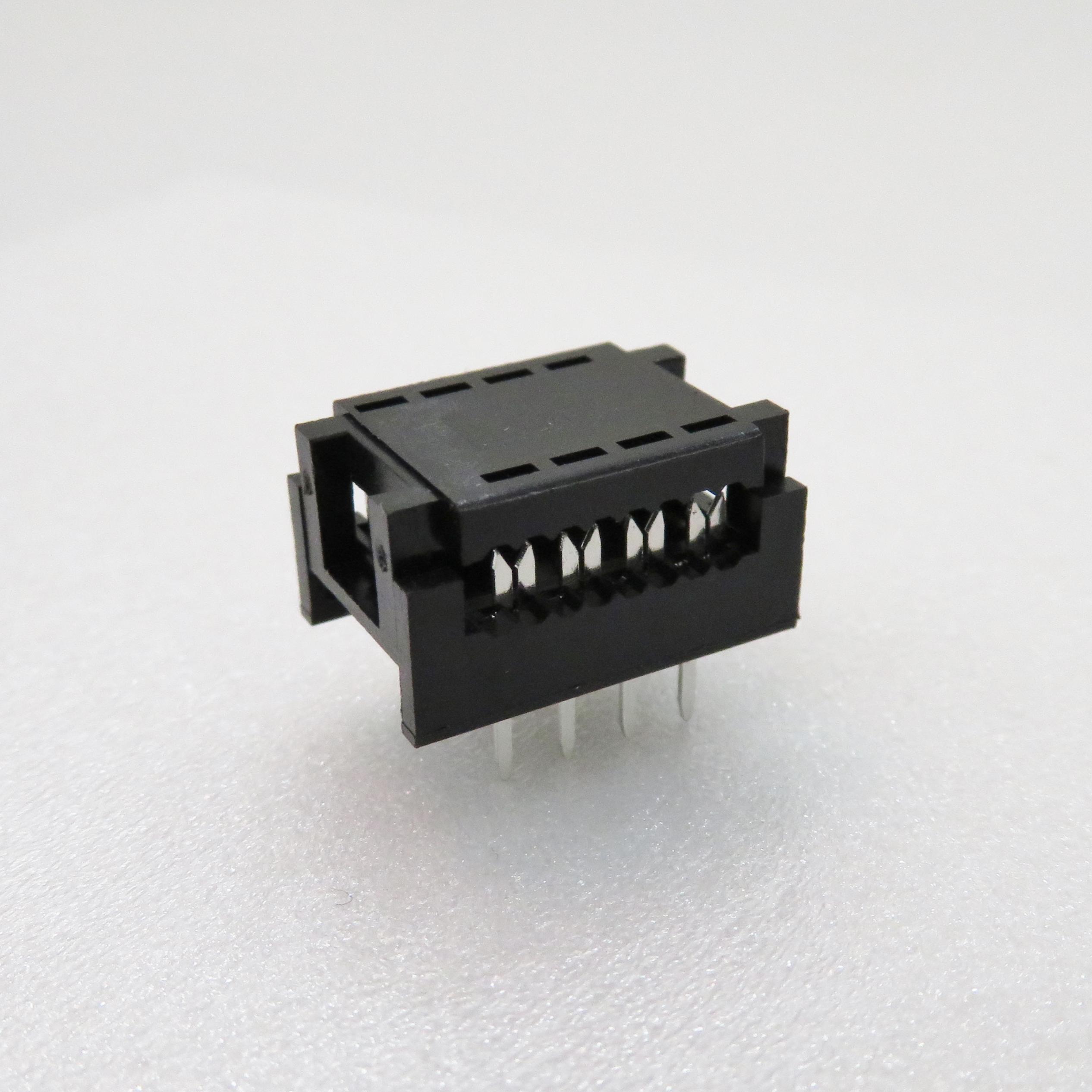 ADAM TECH-FDP-308-T Cabezales del conector y receptáculos PCB Conn IDC Connector HDR 8 POS 2.54mm Solder RA Thru-Hole