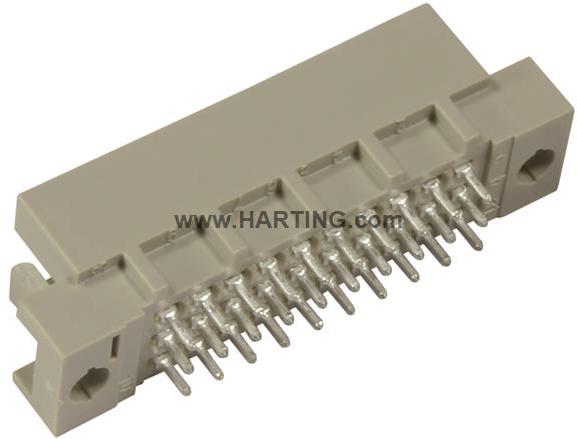 HARTING-09291306519792 Steckverbinder, Mutterplatine DIN Signal Type 3R Male, Solder, 30 Poles