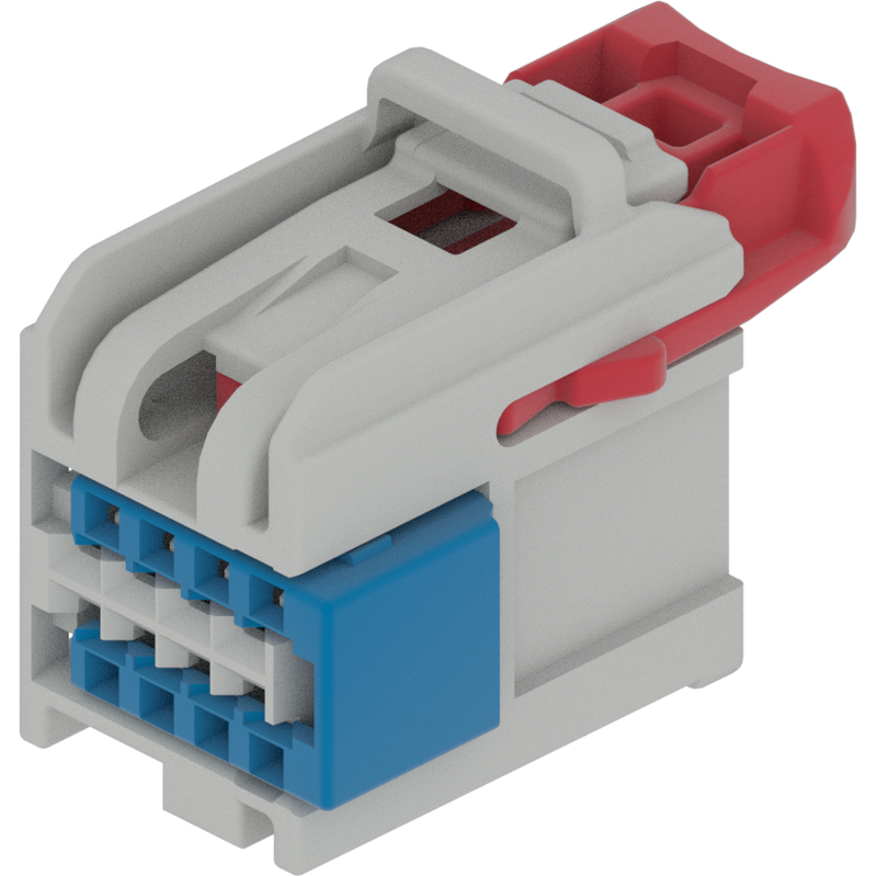 Delphi-15526973 Einzeladersteckverbinder, Gehäuse Conn Housing F 8 POS 2.54mm Crimp ST Cable Mount Multi Color