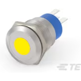 TE Connectivity-AV1911D512Q04 Switch Push Button Switch Push Button OFF ON SPDT Flush Round Button 3A 250VAC 36VDC Lock Panel Mount Solder Lug