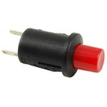 NTE Electronics-54-747-1 Druckknopfschalter SWITCH PUSHBUTTON SPST 1A 125VAC OFF-(ON) RED BUTTON BLACK BODY SOLDER TERMINALS