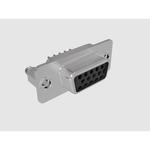 Conn D-Sub SKT 15 POS 1.14mm Solder ST Thru-Hole 15 Terminal 1 Port Tray
