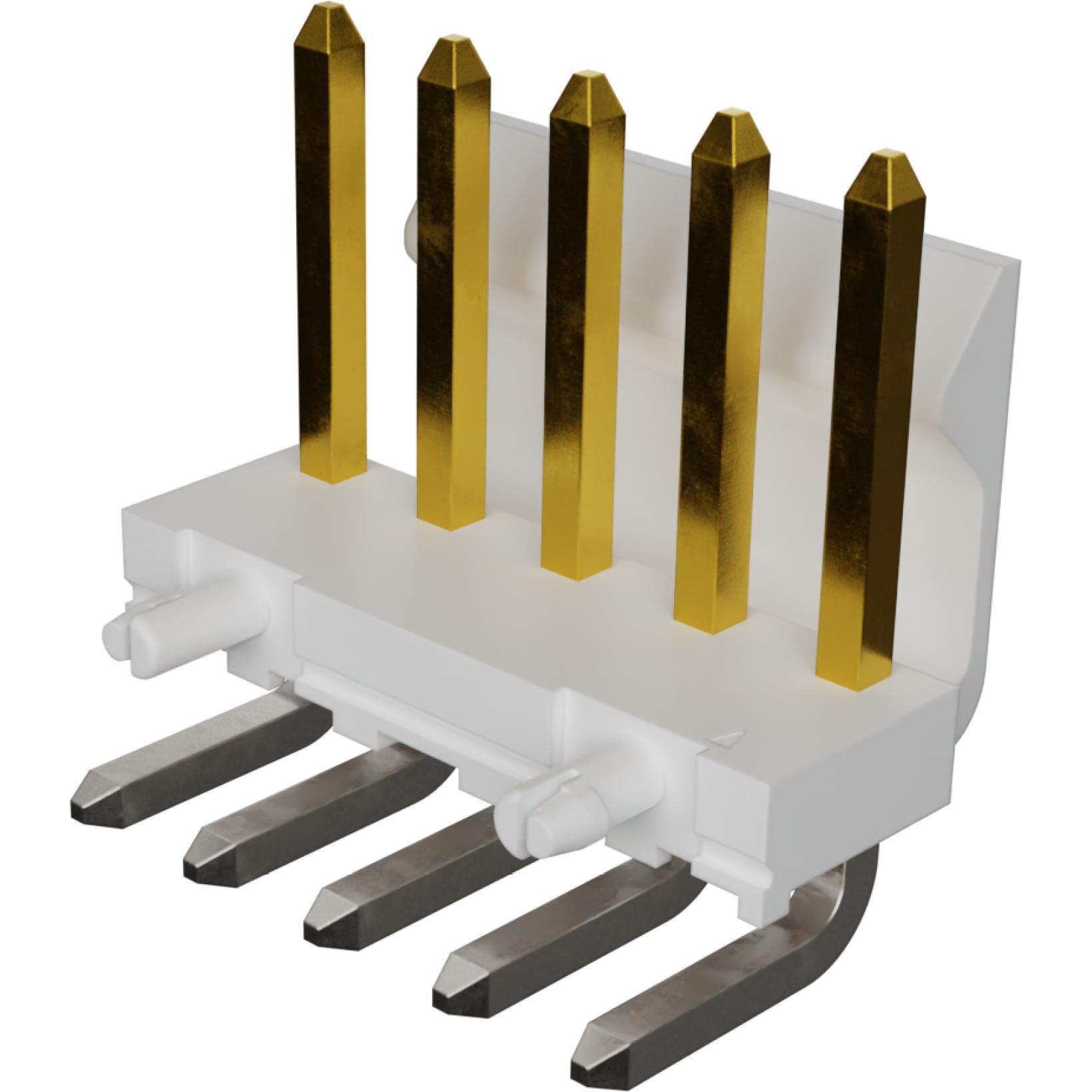 Molex-0428920083 Cabezales del conector y receptáculos PCB Conn Wire to Board HDR 5 POS 3.96mm Solder RA Thru-Hole KK Bag