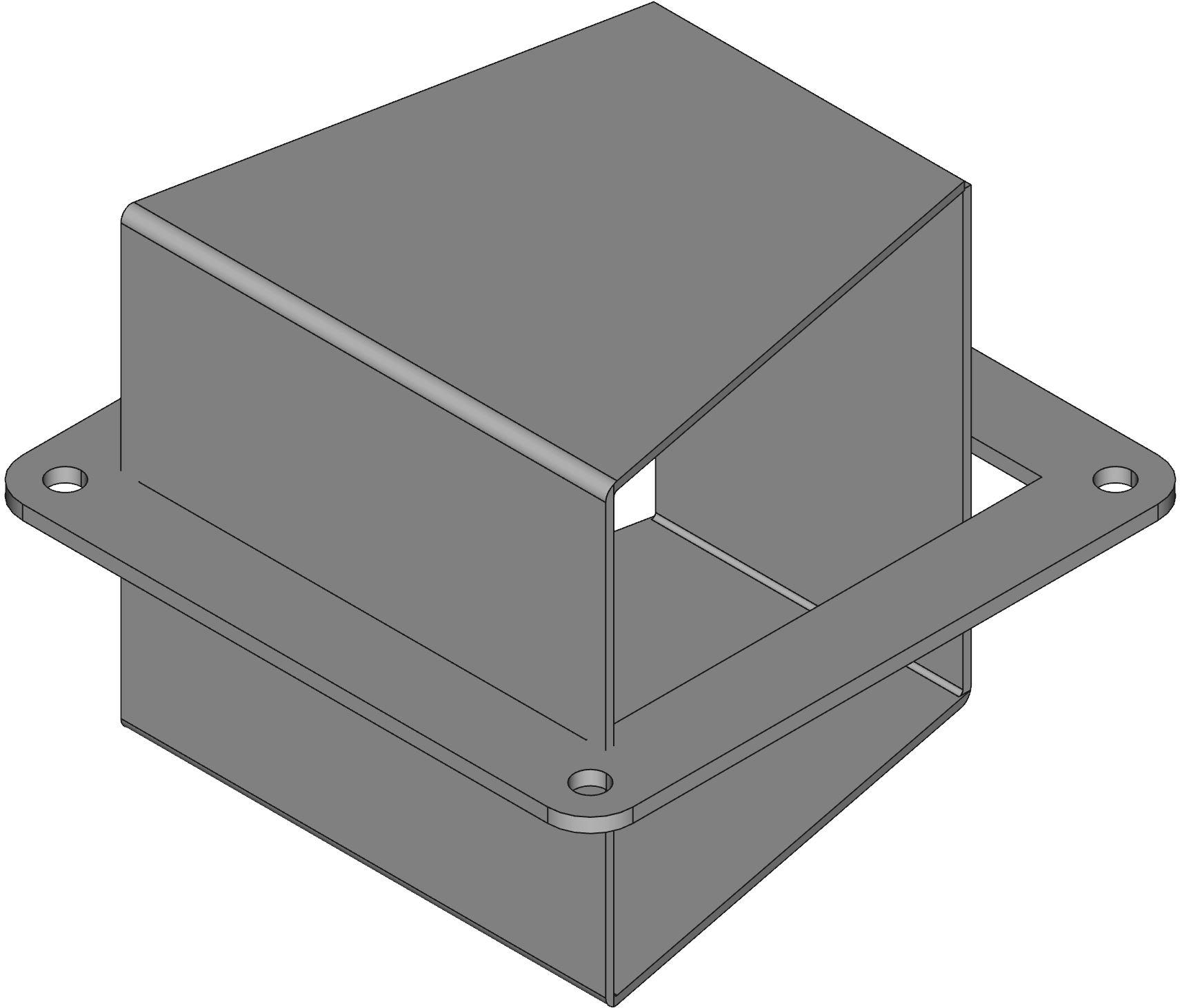 Hammond Manufacturing-1487C2P Cable Accessories N12 Wireway, 22 Elbow - Fits 4 x 4 - Steel/Gray