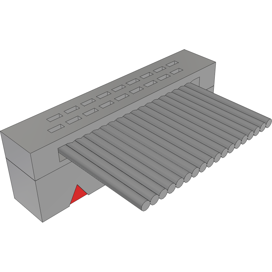 Samtec-FFSD-09-S-06.00-01-N Flachband Kabelbaugruppen Cable Assembly 0.152m 30AWG 1.27mm 18 POS IDC Connector F TIGER EYE™ Bulk