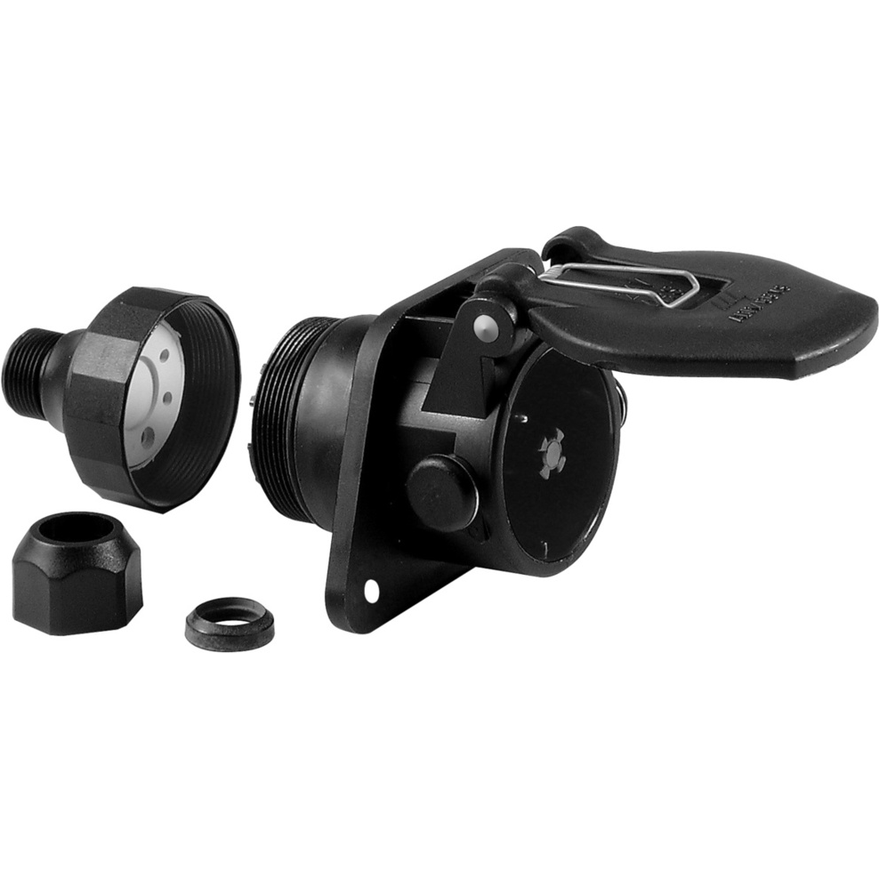 Littelfuse-00585500 Conector circular 5Pole Plastic Body ABS Sockets